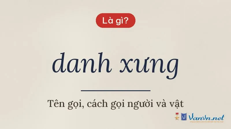 danh xưng là gì