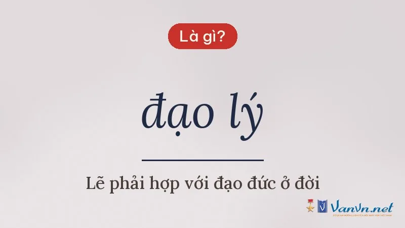 đạo lý là gì