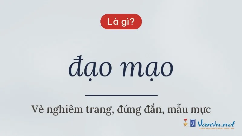 đạo mạo là gì