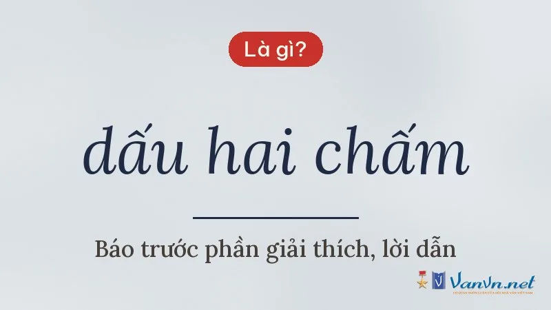 dấu hai chấm là gì