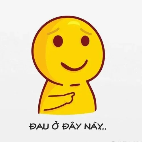 đau ở đây này meme