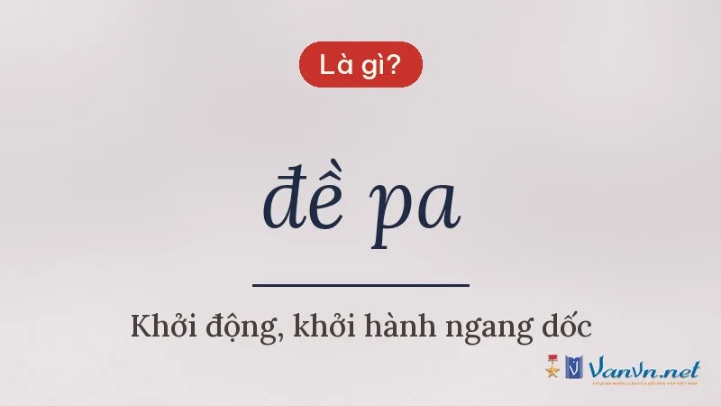 đề pa là gì