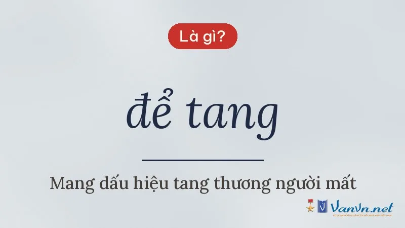 để tang là gì
