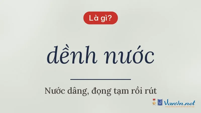 dềnh nước là gì