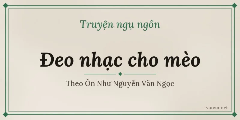truyện đeo nhạc cho mèo