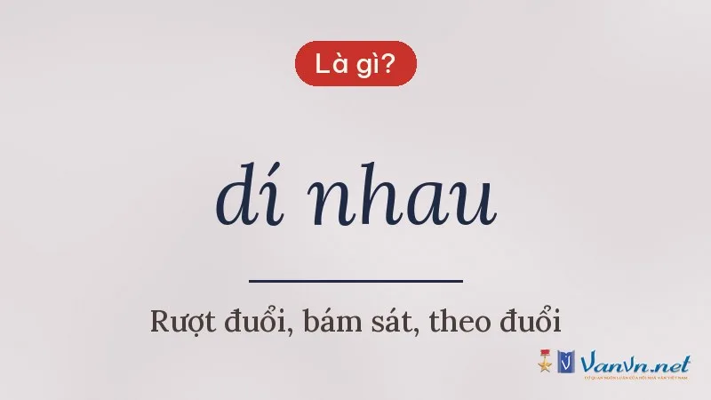 dí nhau là gì