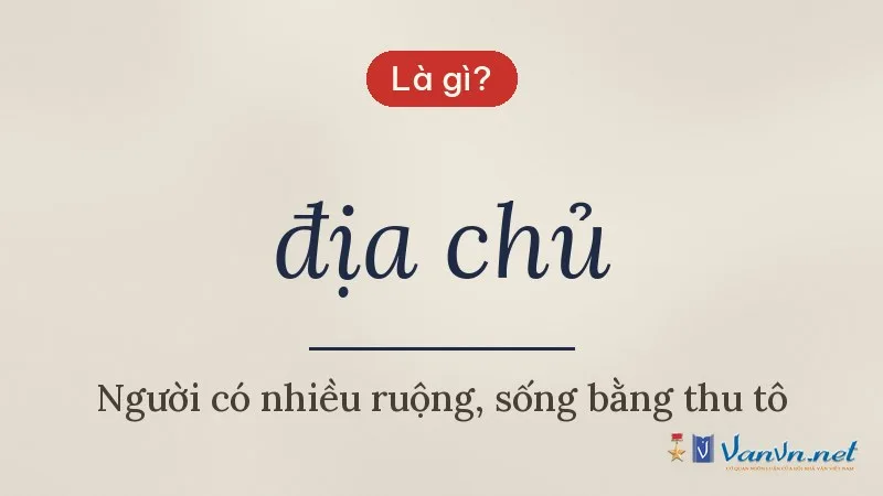 địa chủ là gì