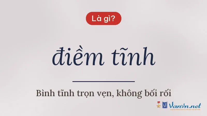 điềm tĩnh là gì