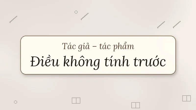 điều không tính trước nguyễn nhật ánh