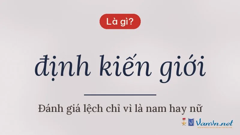 định kiến giới là gì