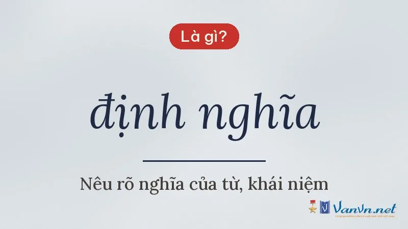 định nghĩa là gì