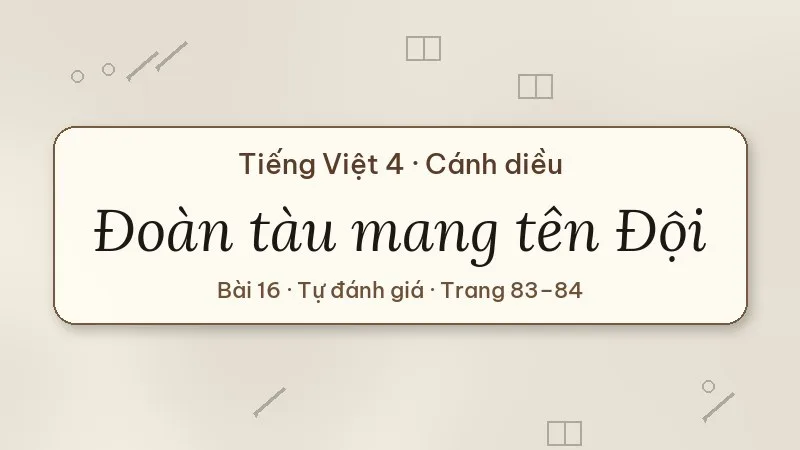 đoàn tàu mang tên đội lớp 4 cánh diều