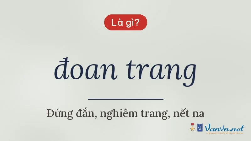 đoan trang là gì