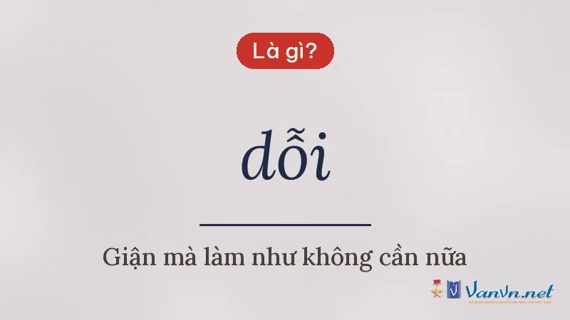 dỗi là gì