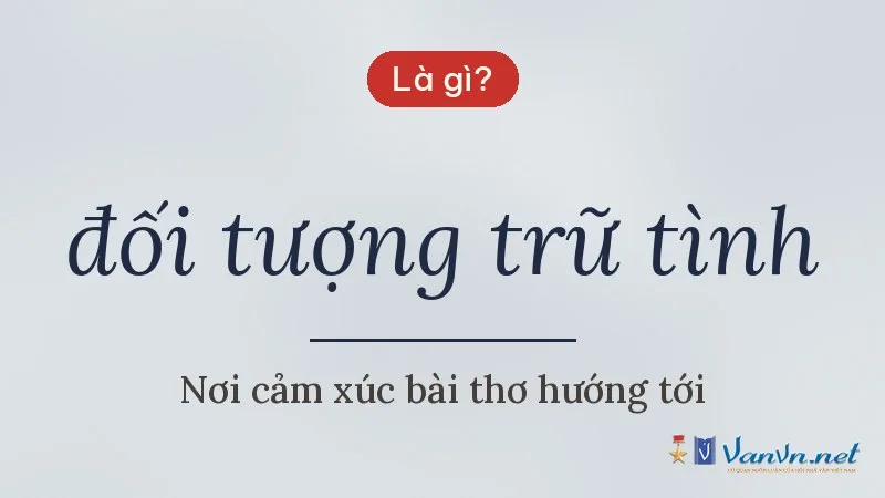 đối tượng trữ tình là gì