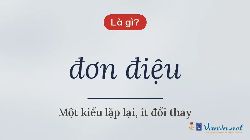 đơn điệu là gì
