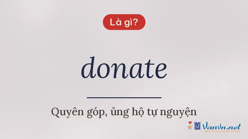 donate là gì