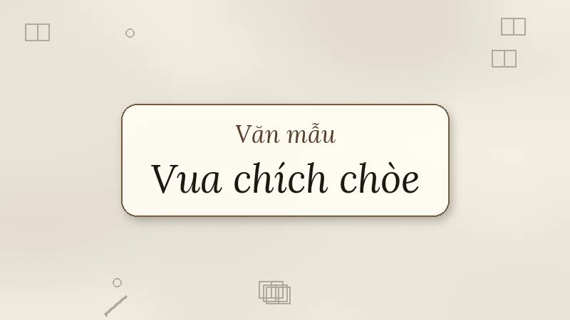 đóng vai nhân vật kể lại truyện vua chích chòe