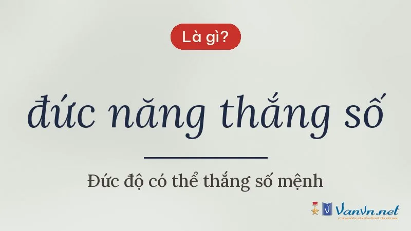 đức năng thắng số là gì