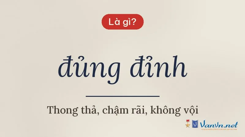 đủng đỉnh là gì
