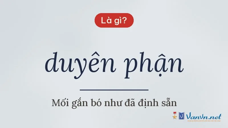 duyên phận là gì