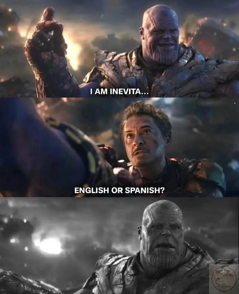 english or spanish meme