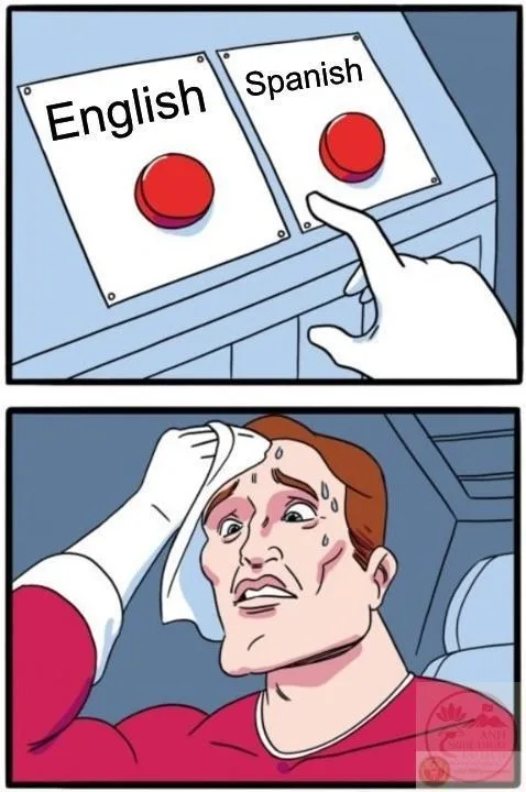 english or spanish meme