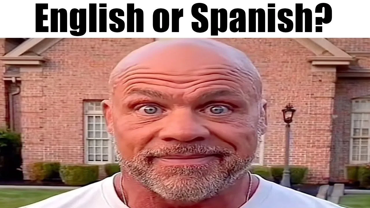 english or spanish meme