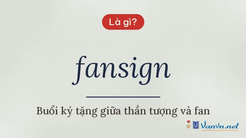 fansign là gì
