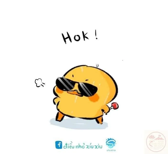 gà meme đáng yêu