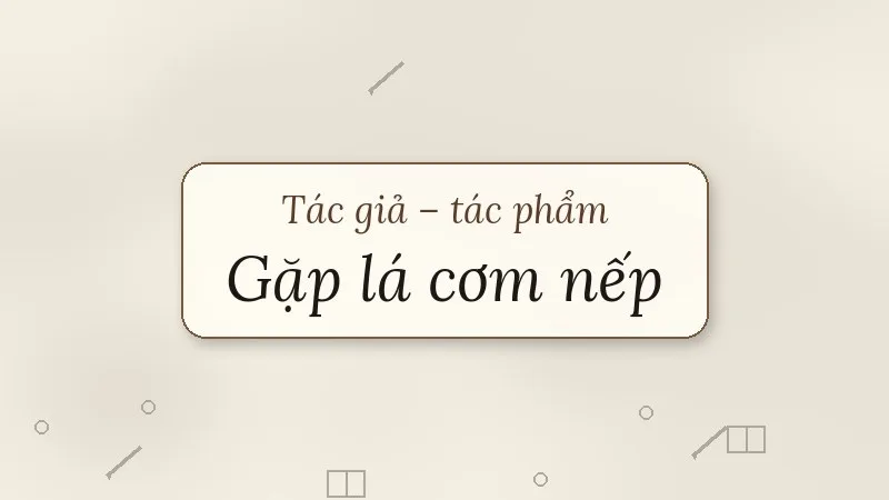 gặp lá cơm nếp thanh thảo