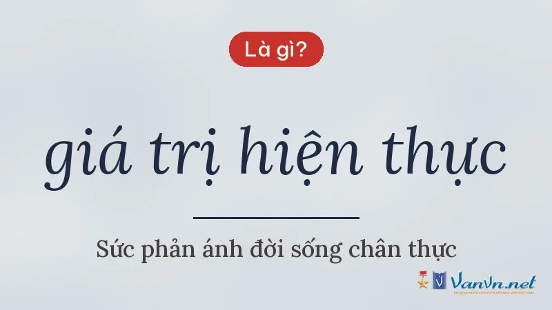 giá trị hiện thực là gì
