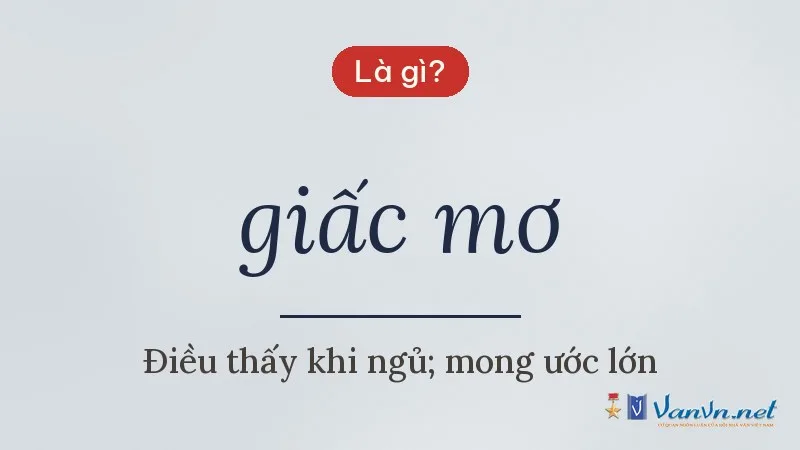 giấc mơ là gì