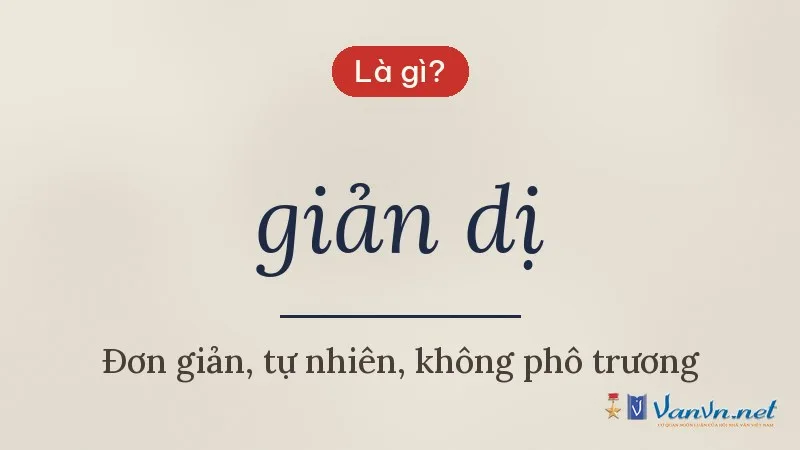 giản dị là gì