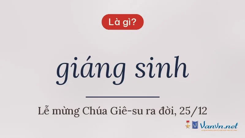 giáng sinh là gì