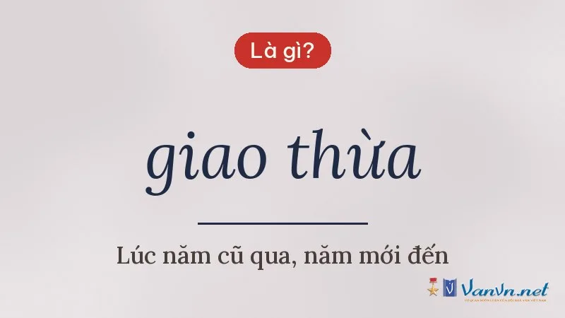 giao thừa là gì