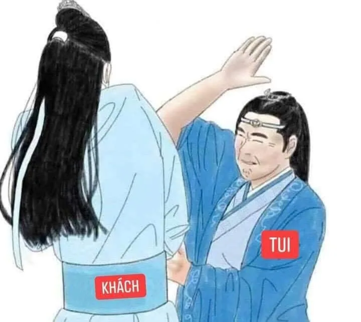 giữ chân khách hàng meme