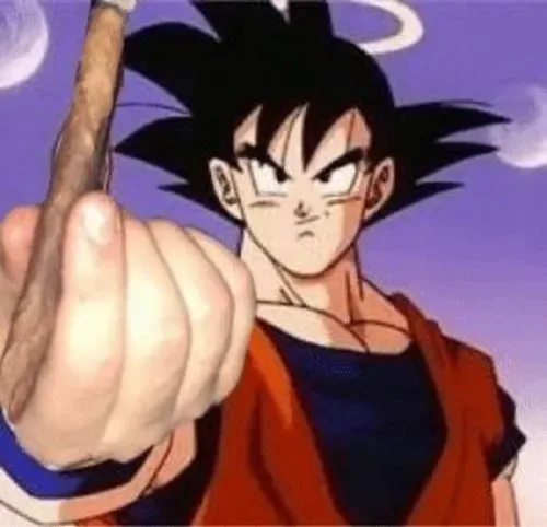 serious goku meme