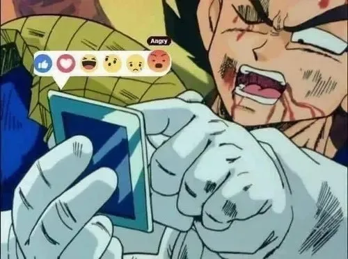 angry goku meme