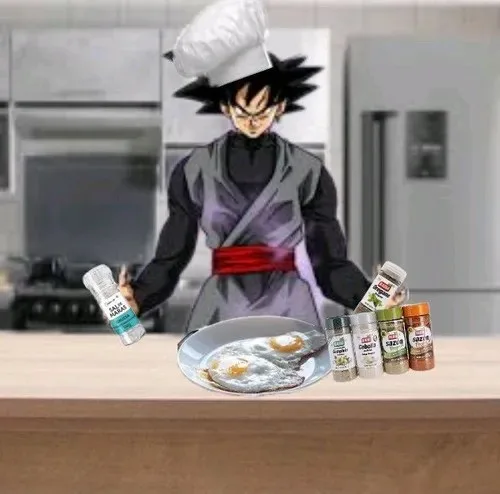 black goku meme