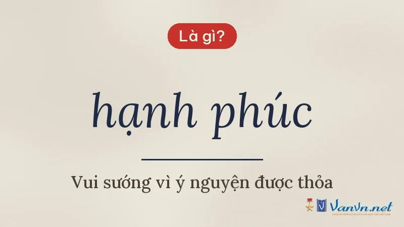 hạnh phúc là gì
