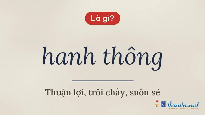 hanh thông là gì