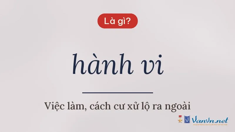 hành vi là gì