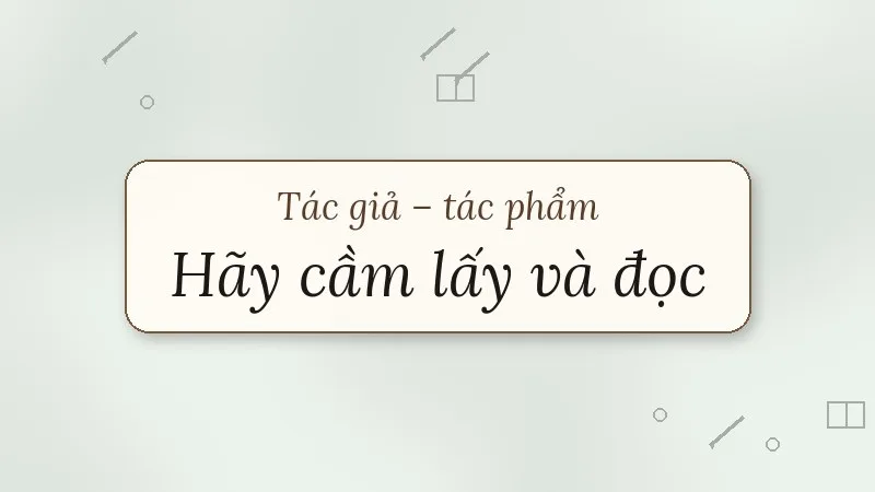 hãy cầm lấy và đọc huỳnh như phương