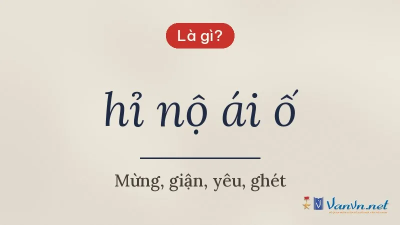 hỉ nộ ái ố là gì