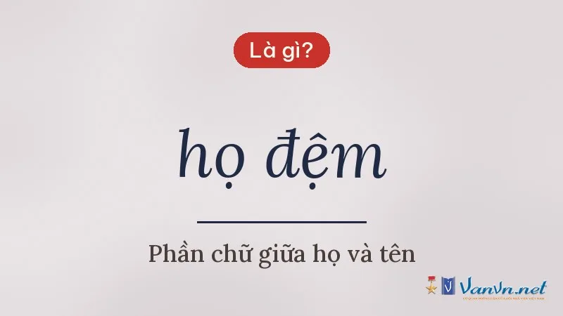 họ đệm là gì