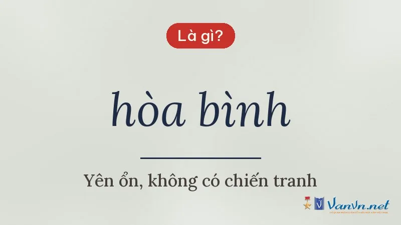 hòa bình là gì