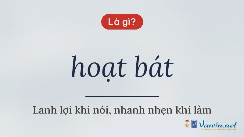 hoạt bát là gì
