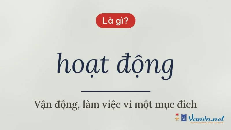 hoạt động là gì