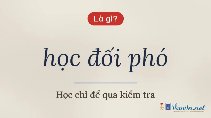 học đối phó là gì